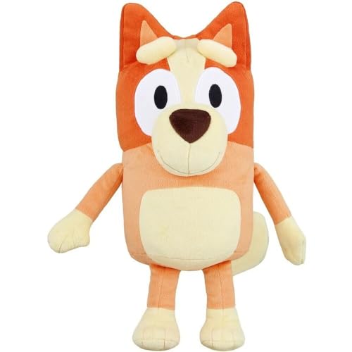 Bluey - Bingo 16" Stuffed Animal - Playtime & Naptime Companion | Jumbo Size, Soft Deluxe Materials - Huggable Cuddles Best Friend - Bingo Jumbo Plush