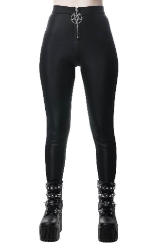 Sin With Me Disco Leggings | S / Black / 100% Nylon