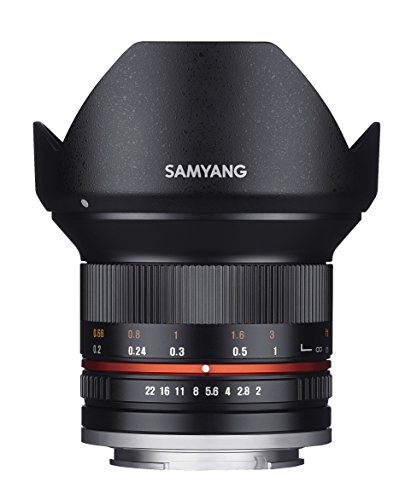 Samyang SY12M-E-BK 12mm F2.0 Ultra Wide Angle Lens for Sony E Cameras, Black - Black - Sony E