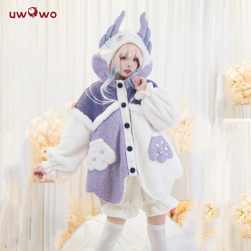 【Limit In Stock】Uwowo Genshin Impact Fanart Kokomi Fishy Casual Coat Cute Cozy Jacket Winter Christmas Cospaly Costume