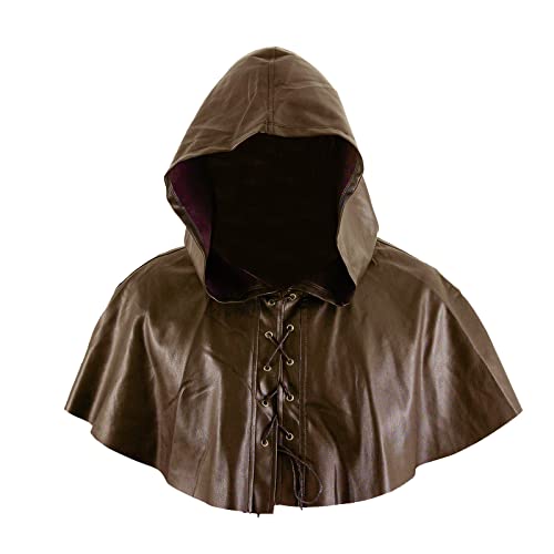 Cowl Faux Leather Cosplay