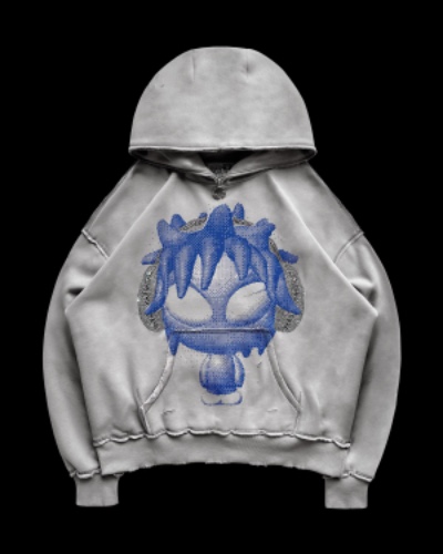 DIGI MASCOT ZIP HOODIE SMOKE GREY | S/M