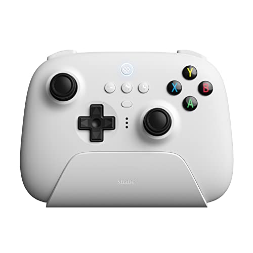 8Bitdo Ultimate 2.4g Wireless Controller with Charging Dock for Windows, Android & Raspberry Pi (White) - White