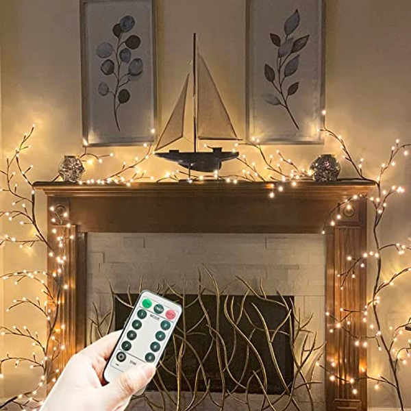 The Light Garden Lighted Willow Vine+Remote