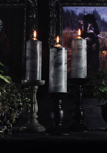 Gravestone Grey Pillar | CANDLE* - BOTANICAL BERGAMIA