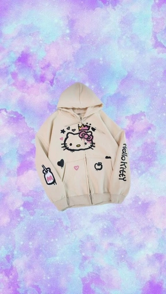 Hello Kitty Sweatshirt, Hello Kitty Hoodie, kawaii hoodie, sanrio hoodie