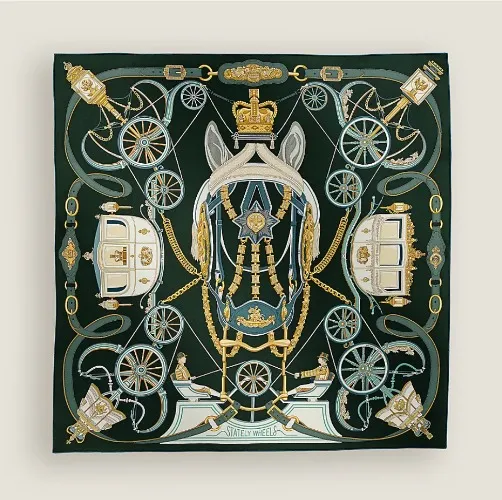 Hermès Carré 90 Stately Wheels