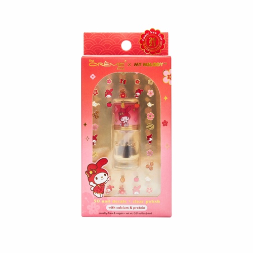 The Crème Shop x My Melody Nail Decal + Polish Set | RED