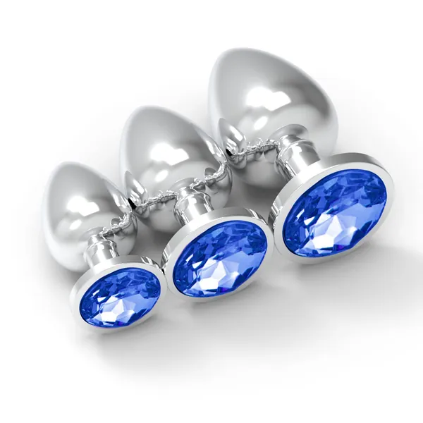 Anal Butt Plug Sex Toys for Women Couples, 3 Pcs Anal Training Set Prostate Massaging Adult Anal Toys Sex Toys4women, Stainless Steel Anal Trainer Sex Toys4couples Men & Women Beginner Gay SM Play