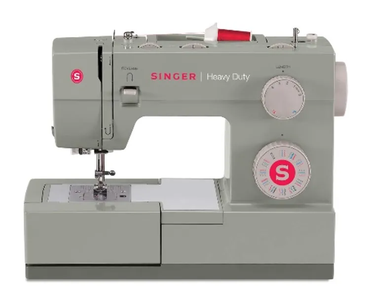 SINGER | Heavy Duty 4452 Sewing Machine with 110 Stitch Applications, Metal Frame, Built-In Needle Threader,  Heavy Duty Accessory Kit - Sewing Made Easy