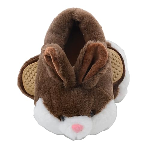 Millffy Bunny Slippers for Women Warm Funny Slippers House Shoes Rabbit Plush Slippers - 8-10 - Coffee Bunny