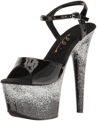 Ellie Shoes Women's 709-cari Platform Sandal - 8 - Silver