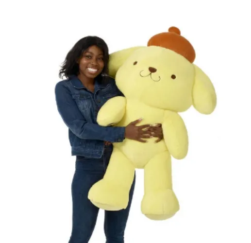 Build-A-Bear Sanrio Hello Kitty and Friends Giant Pompompurin Plush Stuffed Animal in Light Yellow