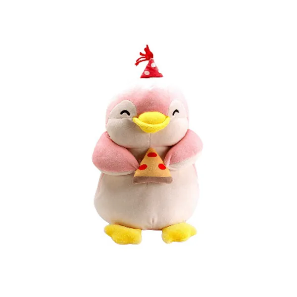 Birthday Pengu with Pizza