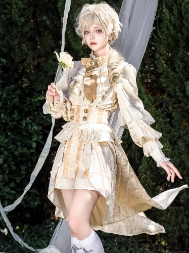 王子 Cream White Roses Set