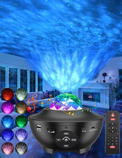Star Projector Galaxy Projector,Kids Night Light Projector with Bluetooth Speaker,10 Lighting Effects,7 8 9 10 12 Year old Teen Boys Girls Gift Exchange Ideas,Christmas Light for Room Decor Home Decor