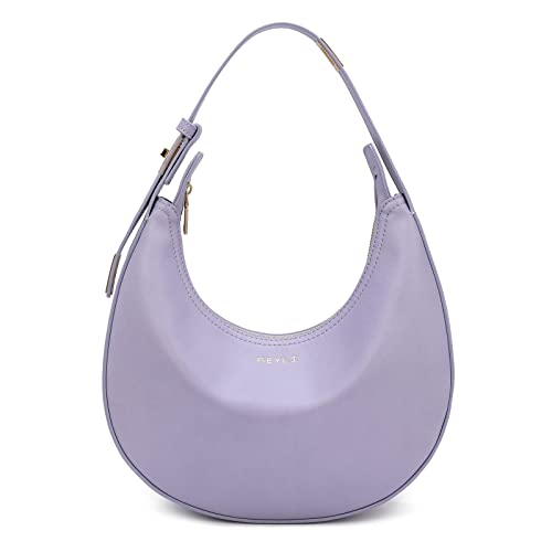 Keyli Shoulder Bag Stylish Casual Clutch Purses for Women 3 Ways Adjust Strap Tote Handbags with Zip Closure - Purple