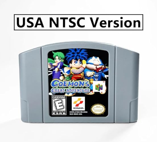 Goemon's Great Adventure 64 Bit Game Cartridge USA Version NTSC Format For N64