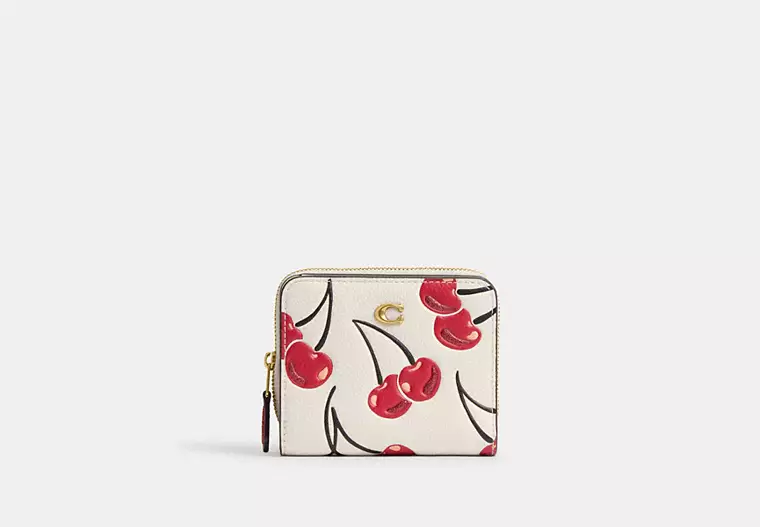 Brass/Chalk Multi Essential Billfold Wallet With Cherry Print