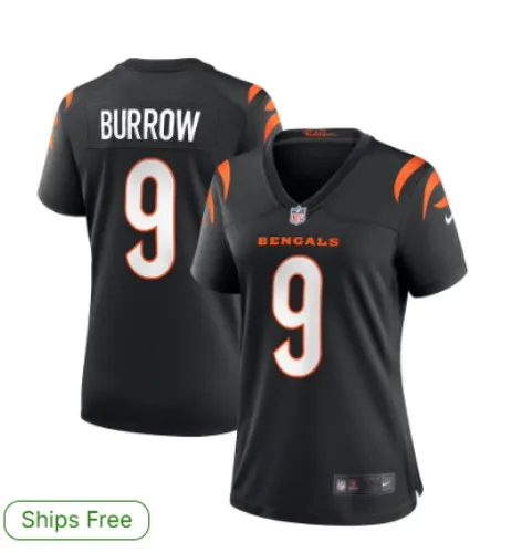 Women's Nike Joe Burrow Black Cincinnati Bengals Player Game Jersey