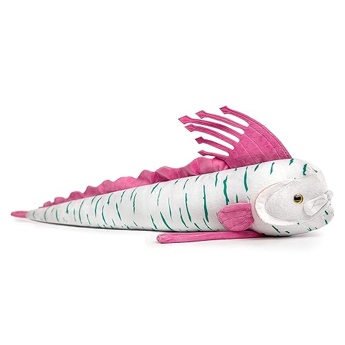 ZHONGXIN MADE Oarfish Plush Toy -Grey Long Real Life Oarfish Ribbon Fish Chimera Stuffed Toys, Super Soft Realistic Sea Creatures King of Herring Ocean Animal Toy, Gift Collection for Kids, 26Inch - Oarfish