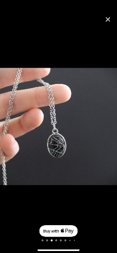 Spider web necklace 