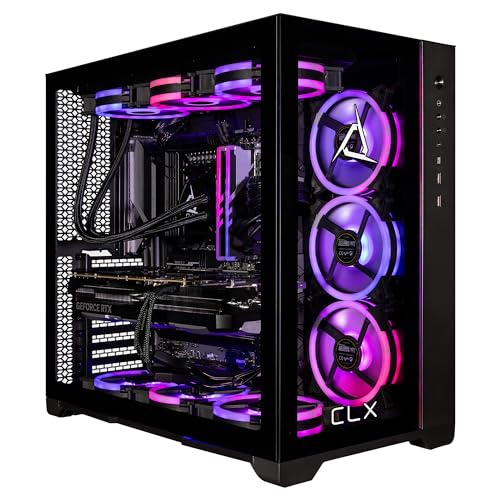 CLX SET Gaming Desktop - Liquid Cooled AMD Ryzen 9 7950X3D 4.2GHz 16-Core Processor, 64GB DDR5 Memory, GeForce RTX 4090 24GB GDDR6X Graphics, 2TB SSD, 6TB HDD, WiFi, Windows 11 Home 64-bit