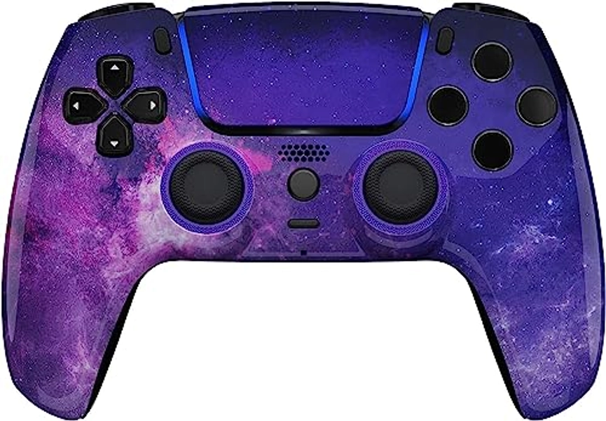 Custom Wireless Controller Compatible with PS5 - Multiple Designs Available (PS5 Galaxy)