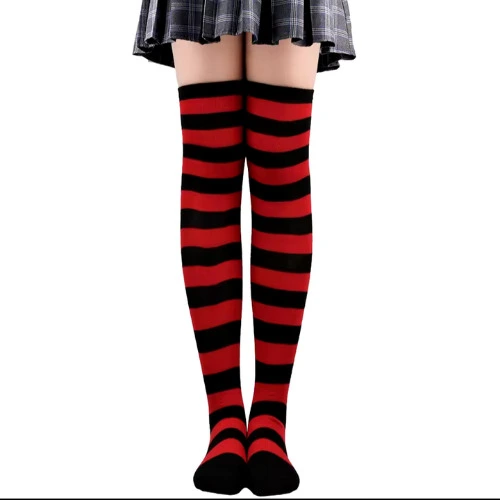 Thigh Highs - Red-Black (AliExpress name too wacky)