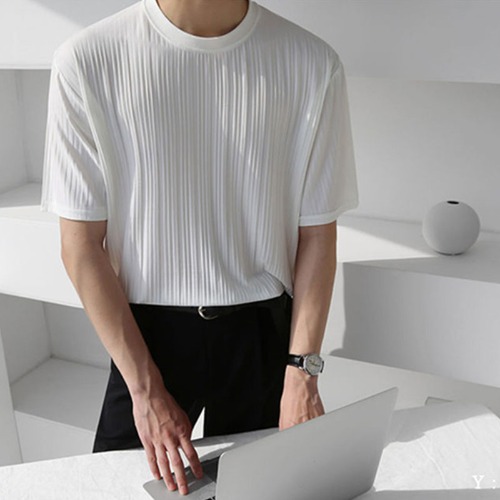 Gentlemans Simple Design Short Sleeve T-shirt