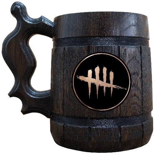 Dead by Daylight Beer Mug, DbD Beer Stein, Gamer Gift, Personalized Beer Stein, Dead by Daylight Tankard, Custom Gift for Men, Gift for Him
