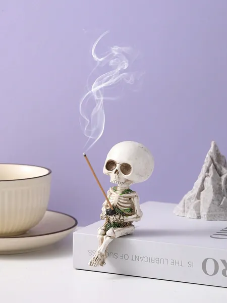 1pc Creative Micro Landscape Resin Skull Ghost
