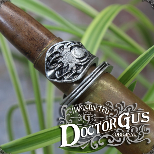 Spider Ring - Adjustable - Wrap Style - Handcrafted Pewter by Doctor Gus - Beautiful Antique Inspired Insect Ring