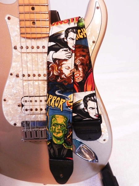 movie monsters guitar strap