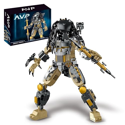 Xenomorph Horror Action Figure Building Kit Compatible with Lego for Adults,Cool Halloween Toy for Boys 8-14 Years Up 558pcs