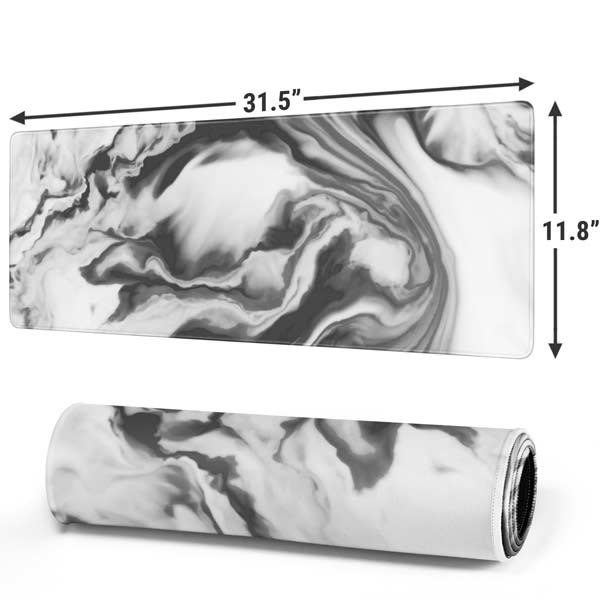 Grey Marble Ink Mousepad 