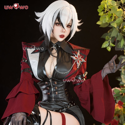Uwowo Genshin Impact Fanart Arlecchino The Knave Music Concert Cosplay Costume - 【Pre-sale】M