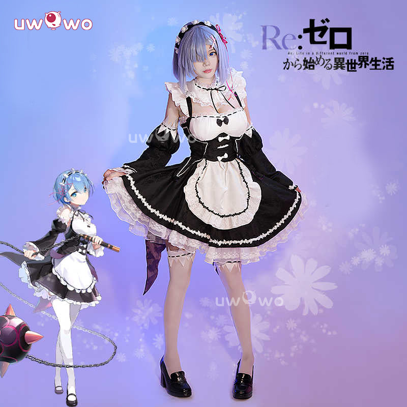 Uwowo Collab Series:Re: Zero Lost in Memories Rem Maid Cosplay Costume - 【Pre-sale】M