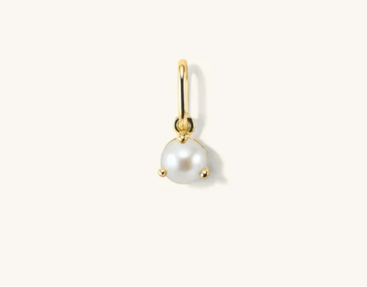 Pearl Birthstone Charm