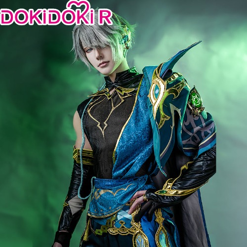【Ready For Ship】【Size S-3XL 】【LightIng Vision】DokiDoki-R Game Genshin Impact Al Haitham Cosplay Costume Shu Sumeru Alhaitham | XL