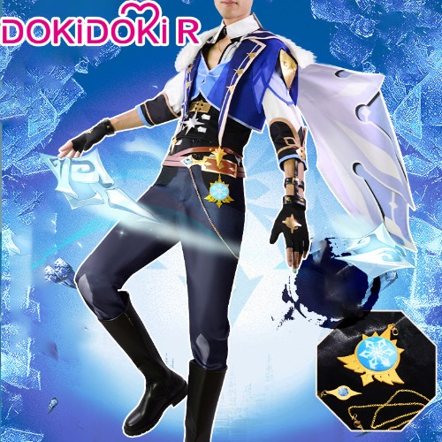 【Size S-2XL】DokiDoki-R Game Genshin Impact Cosplay Kaeya  Men Costume | XL-PRESALE