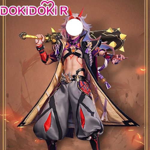 【Size M-XXL】DokiDoki-R Game Genshin Impact Cosplay Arataki Itto Costume Men | Costume / XL / PRE-SALE