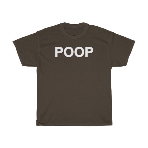 POOP SHIRT | Dark Chocolate / M
