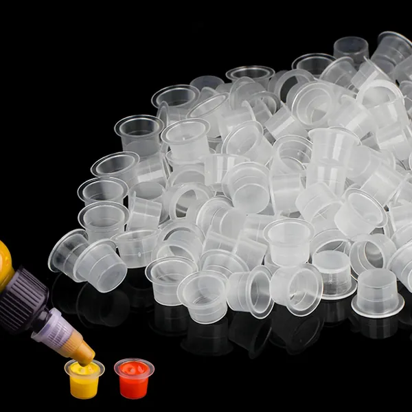 Jconly Tattoo Ink Caps - 1000Pcs Disposable Plastic Pigment Tattoo Ink Caps Cups for Tattoo Ink, Tattoo Supplies(Medium #13)…