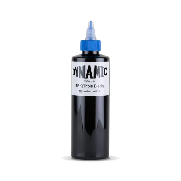 Dynamic Triple Black Tattoo Ink Bottle 8oz
