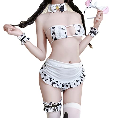 Womens Sexy Cow Cosplay Bikini