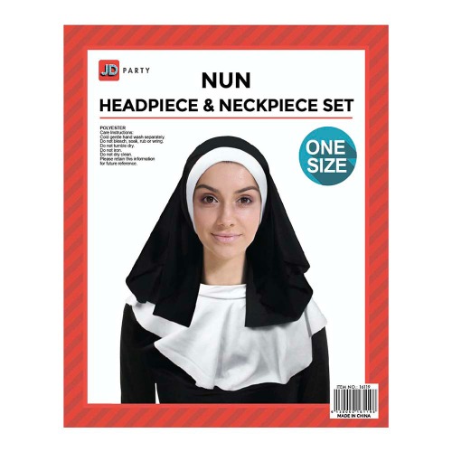 Nun Headpiece & Neckpiece Habit 2-Piece Set | Default Title