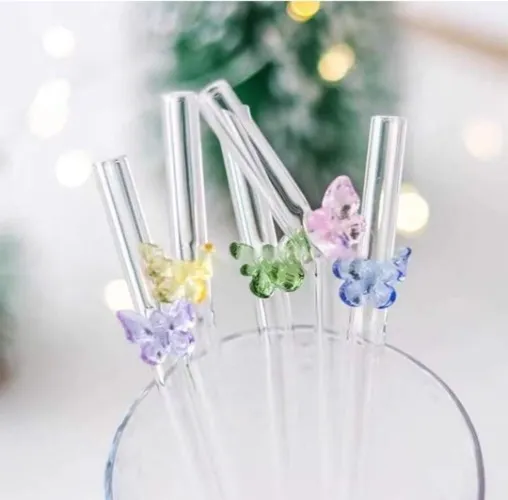 Butterfly straws