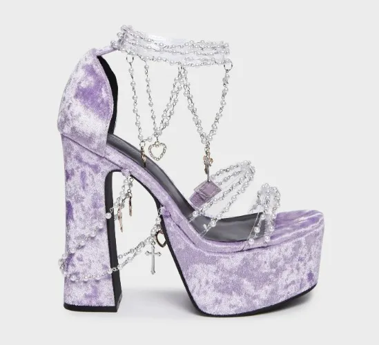 Holy Revelation Platform Heels - Lavender