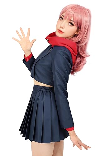 C-ZOFEK US Size Female Anime Cosplay Costume Women Hoodie Pleated Skirt Halloween Uniform - X-Large